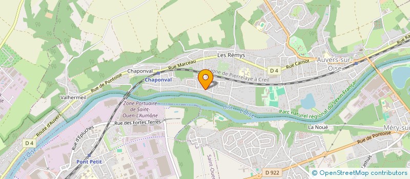 localisation de l'entreprise CEZOPE DESIGN  AUVERS-SUR-OISE