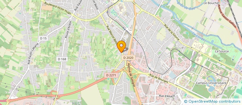 localisation de l'entreprise CF à OLIVET