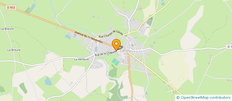 localisation de l'entreprise CF  CERILLY