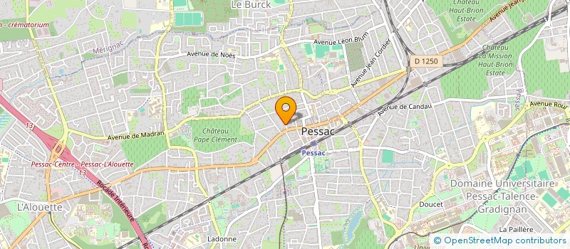 localisation de l'entreprise CF à PESSAC