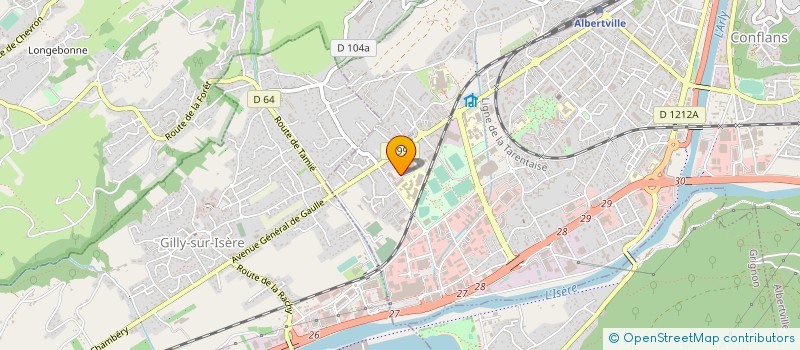 localisation de l'entreprise CF-ALBERTVILLE à ALBERTVILLE