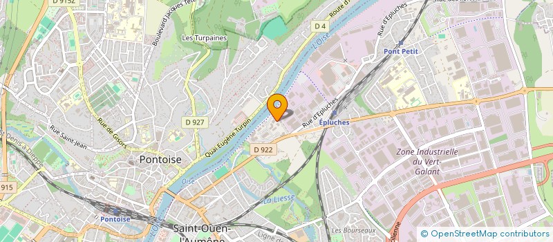 localisation de l'entreprise CF AUTOMOBILE  SAINT-OUEN-L'AUMONE