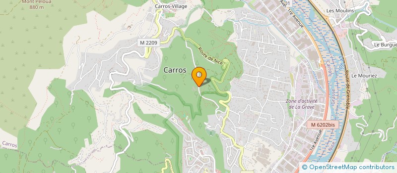 localisation de l'entreprise CF AZUR GESTION à CARROS