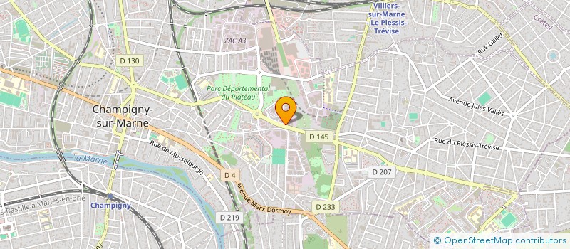 localisation de l'entreprise CF BDC 2 à CHAMPIGNY-SUR-MARNE