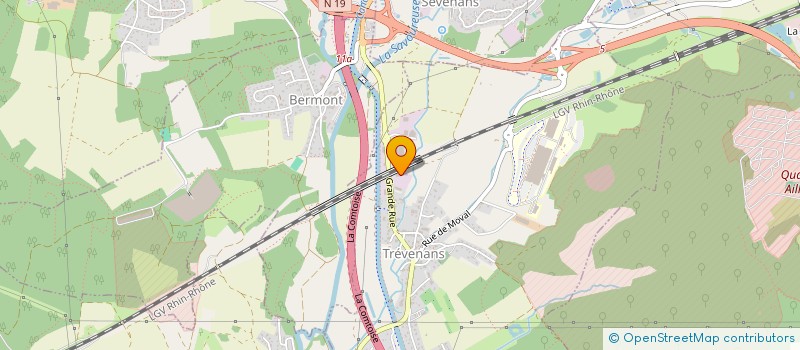 localisation de l'entreprise CF BELFORT à TREVENANS