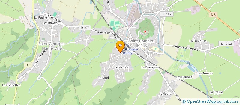 localisation de l'entreprise CF BRO IMMO  SAINT-ROMAIN-LE-PUY