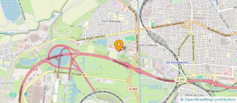 localisation de l'entreprise CF BUROTIC  CALAIS