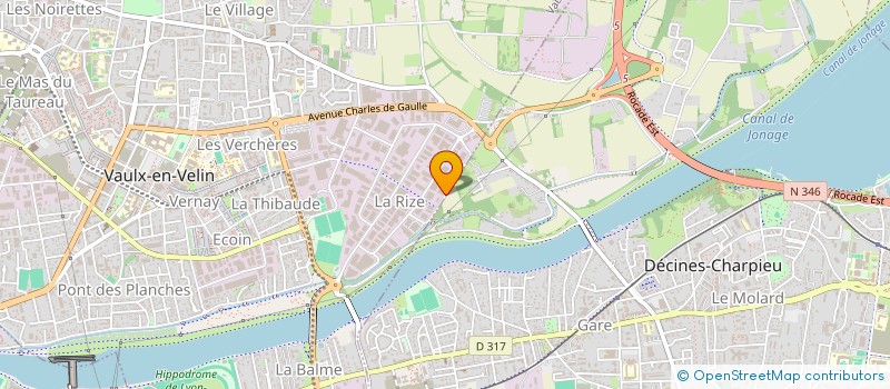 localisation de l'entreprise CF CAPITAL  VAULX-EN-VELIN