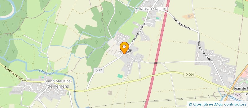 localisation de l'entreprise CF CARRELAGE à CHATEAU-GAILLARD