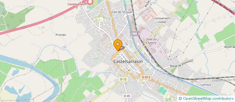 localisation de l'entreprise CF CASTELSARRASIN  CASTELSARRASIN