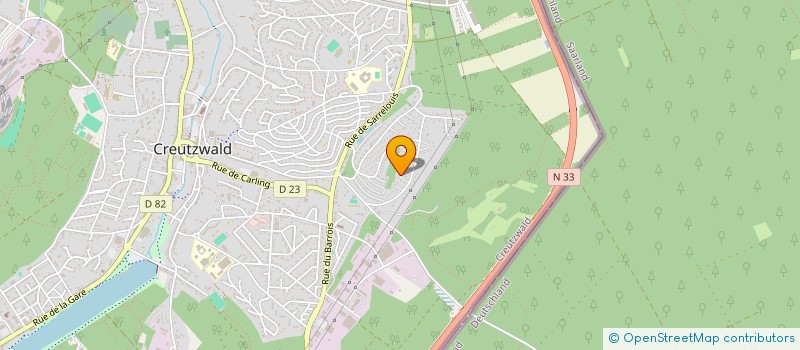 localisation de l'entreprise CF CHAUFFAGE à CREUTZWALD