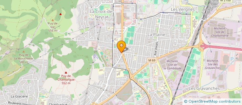 localisation de l'entreprise CF CLEMENTEL  CLERMONT-FERRAND