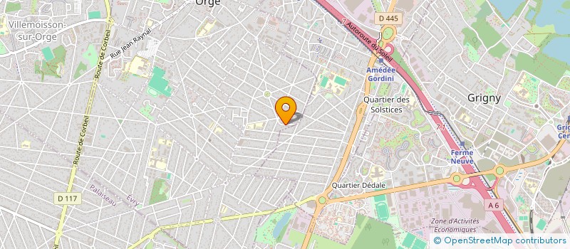 localisation de l'entreprise CF COIFFURE  MORSANG-SUR-ORGE