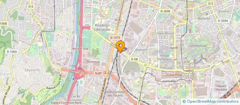 localisation de l'entreprise CF CONCEPT GRENOBLE à GRENOBLE