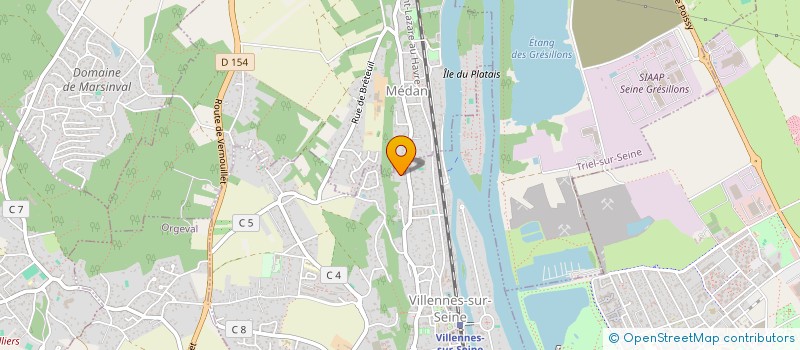 localisation de l'entreprise CF CONSEIL  VILLENNES-SUR-SEINE