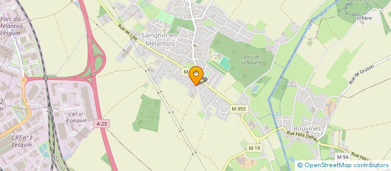 localisation de l'entreprise CF CONSTRUCTIONS  SAINGHIN-EN-MELANTOIS