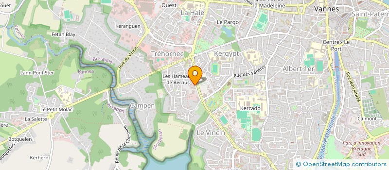 localisation de l'entreprise CF CONSULTING à VANNES