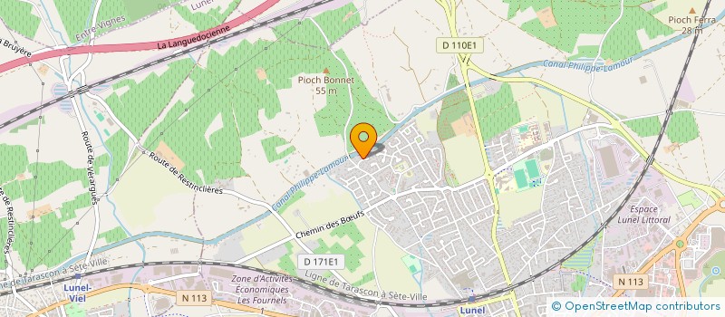 localisation de l'entreprise CF DECO 34 CREMIER FREDERIC  LUNEL