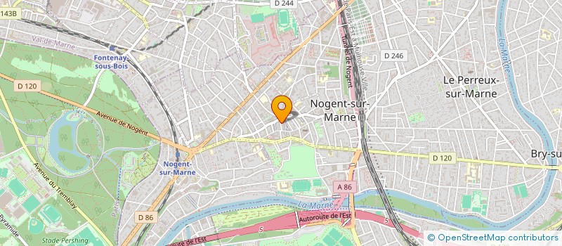 localisation de l'entreprise CF DECO à NOGENT-SUR-MARNE