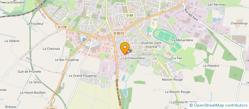 localisation de l'entreprise CF DEPANNAGE  VITRE