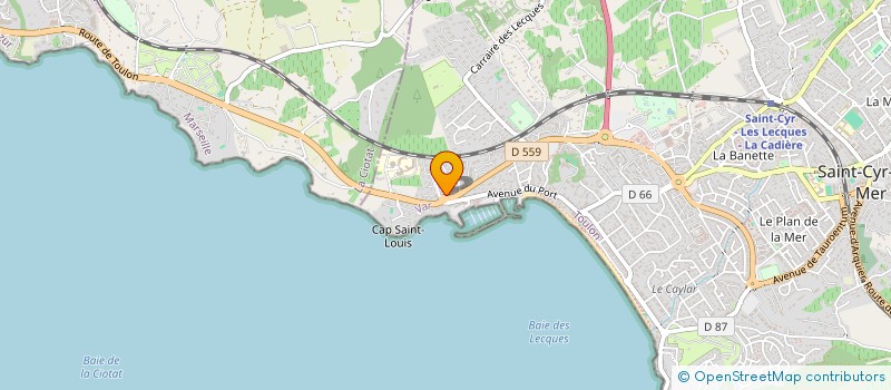 localisation de l'entreprise CF DISTRIB' à SAINT-CYR-SUR-MER