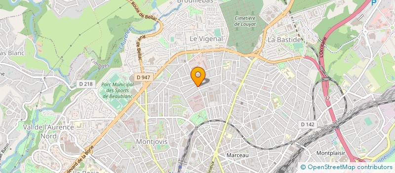 localisation de l'entreprise CF ELECTRICITE à LIMOGES