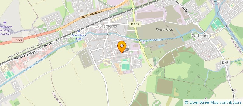 localisation de l'entreprise CF ELINE ANELIE  BREBIERES