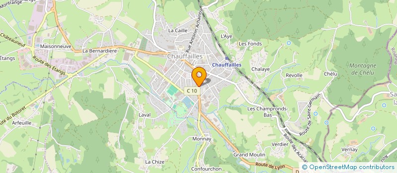 localisation de l'entreprise CF EXPANSION  CHAUFFAILLES