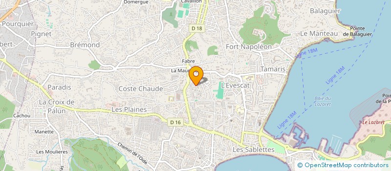 localisation de l'entreprise CF EXPERTISE à LA SEYNE-SUR-MER