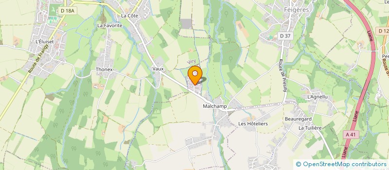 localisation de l'entreprise CF FEIGERES  FEIGERES