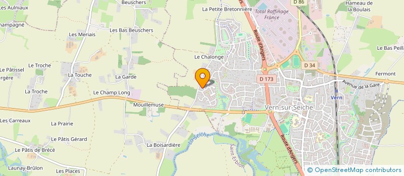 localisation de l'entreprise CF FINANCES  VERN-SUR-SEICHE