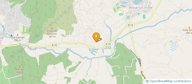 localisation de l'entreprise CF-FT  BESSE-SUR-ISSOLE