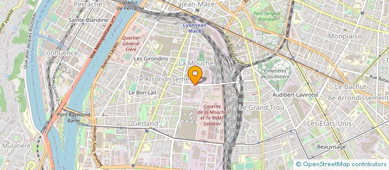 localisation de l'entreprise CF GERLAND à LYON