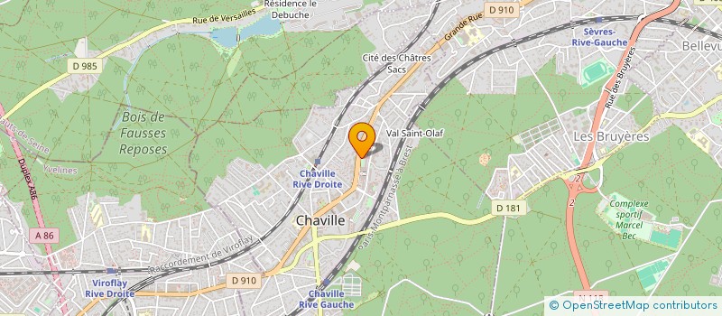 localisation de l'entreprise CF GOLF à CHAVILLE
