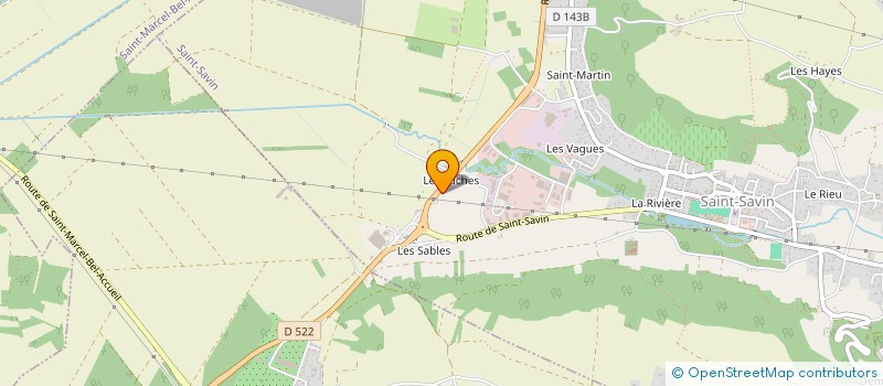 localisation de l'entreprise CF GROUPE  SAINT-SAVIN