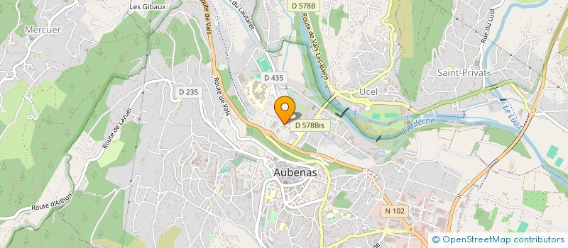 localisation de l'entreprise CF H  AUBENAS