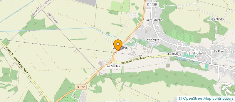 localisation de l'entreprise CF HABITAT à SAINT-SAVIN