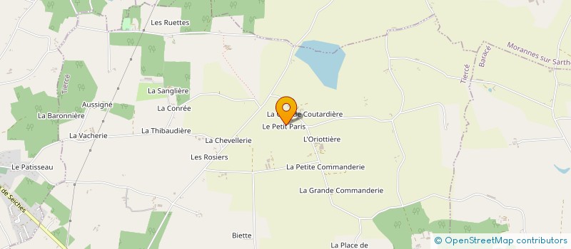 localisation de l'entreprise CF IMMO 49 à TIERCE