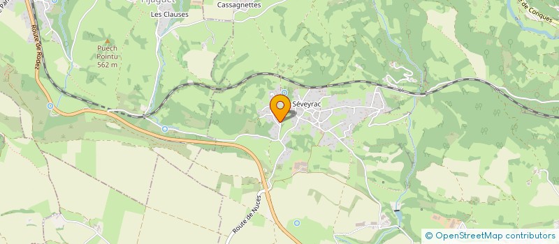 localisation de l'entreprise CF IMMO  SALLES-LA-SOURCE