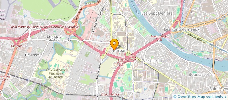 localisation de l'entreprise CF IMMO à TOULOUSE