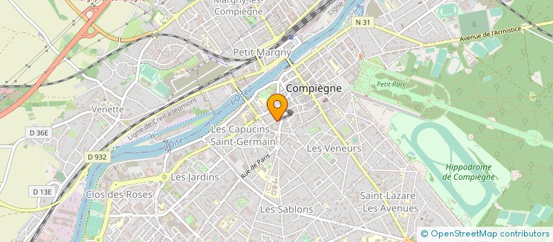 localisation de l'entreprise CF INNOVATION à COMPIEGNE