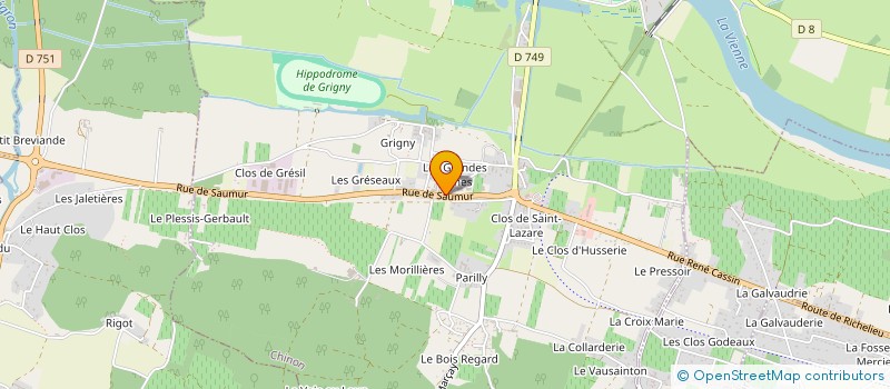localisation de l'entreprise CF LE PLESSIS  CHINON