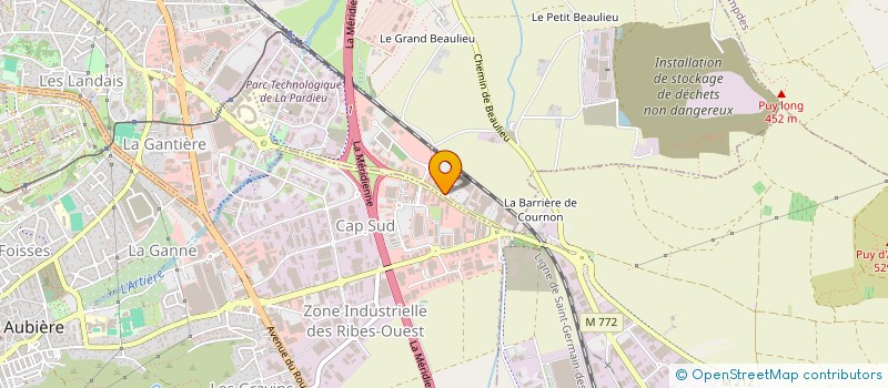 localisation de l'entreprise CF LOGISTIQUE à CLERMONT-FERRAND