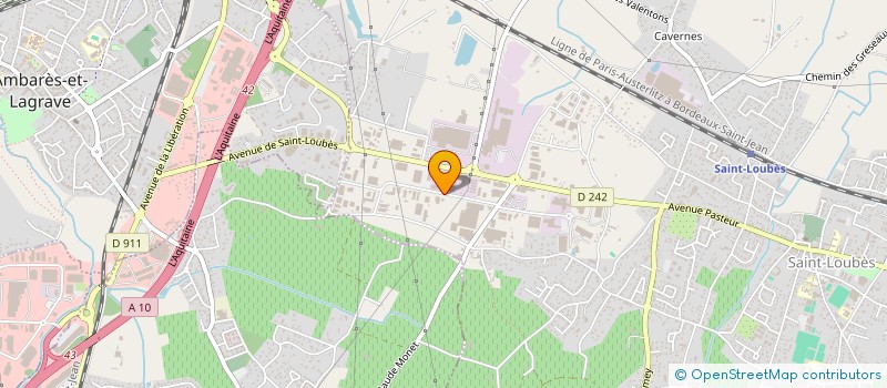 localisation de l'entreprise CF MANTIONE  SAINT-LOUBES