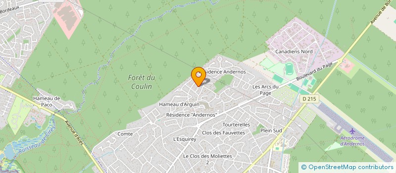 localisation de l'entreprise CF MOANA à ANDERNOS-LES-BAINS