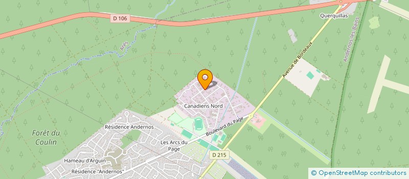 localisation de l'entreprise CF MOANA à ANDERNOS-LES-BAINS