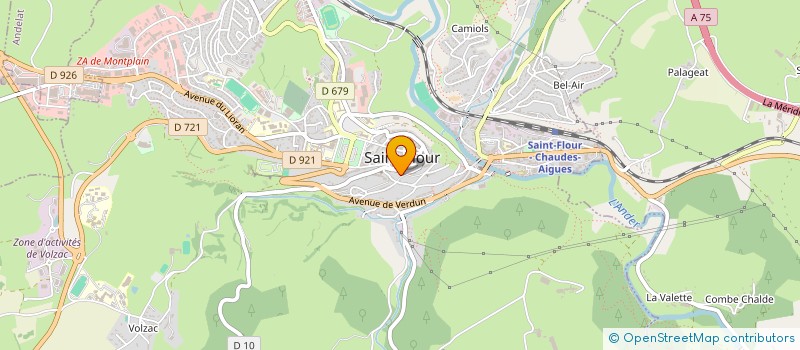 localisation de l'entreprise CF OPTIQUE à SAINT-FLOUR