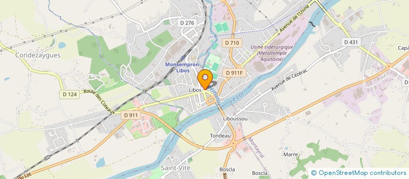 localisation de l'entreprise CF ORGANISATION à MONSEMPRON-LIBOS