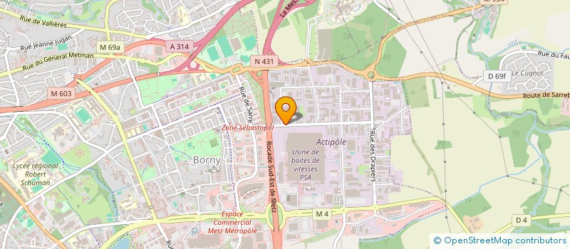 localisation de l'entreprise CF PATRIMOINE  METZ