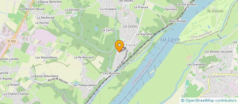 localisation de l'entreprise CF PHOTOVOLTAIQUE à LE CELLIER
